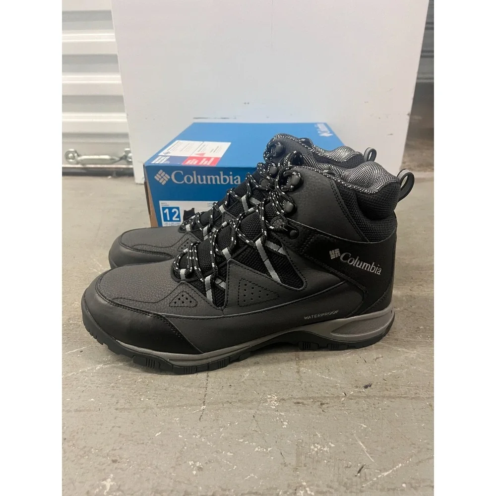 Columbia Liftop III 2100861-010 Winter‎ Boots Mens US 12 Black Waterproof Hiking